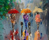 ‘City in Rain’ Oil Painting