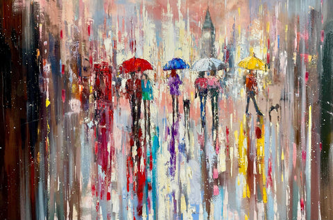 ‘Passing The Rain’ Oil Painting