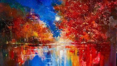 'Autumn Leaves' Original Oil Painting