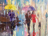 'Walk in the Rain III’ Oil Painting