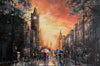 ‘After Rain in Edinburgh’ Large Oil Painting