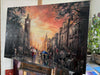 ‘After Rain in Edinburgh’ Large Oil Painting