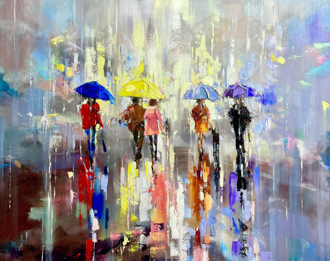 ‘Lost In The City’s’ Oil Painting