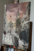 'A Stroll to Westminster' 2014 Limited Edition Print - Eva Czarniecka Umbrella Oil paintings Rain London Streets Pallets Knife Limited Edition Prints Impressionism Art Contemporary  