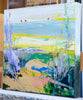 'Wild Beach' Oil Painting on Canvas, Ready to Hang - Eva Czarniecka Umbrella Oil paintings Rain London Streets Pallets Knife Limited Edition Prints Impressionism Art Contemporary  