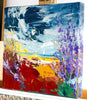 'The Magic Sea' Oil Painting on Canvas, Ready to Hang - Eva Czarniecka Umbrella Oil paintings Rain London Streets Pallets Knife Limited Edition Prints Impressionism Art Contemporary  