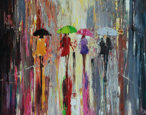 'OUT IN THE RAIN' Limited Edition Print