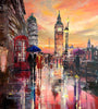 Original Oil Painting on Canvas Umbrella london Limited Edition Prints