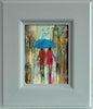 'Rainy Day Two' Oil Painting on Canvas Ready to Hang - Eva Czarniecka Umbrella Oil paintings Rain London Streets Pallets Knife Limited Edition Prints Impressionism Art Contemporary  