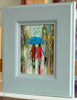 'Rainy Day Two' Oil Painting on Canvas Ready to Hang - Eva Czarniecka Umbrella Oil paintings Rain London Streets Pallets Knife Limited Edition Prints Impressionism Art Contemporary  