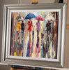 'The Colours In Rain' Framed Original Oil Painting on Canvas