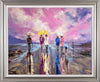 'The Sunset Rain' Framed Oil Painting