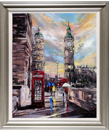 'Westminster Glow' Framed Oil Painting