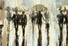 'City Walks II' Large Oil Painting