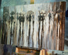 'City Walks II' Hand Embellished Canvas Print