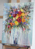 'Winter Flowers'Hand Embellished Canvas Print - Limited Edition