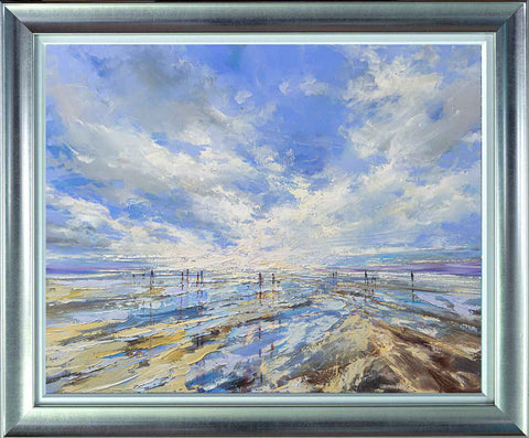 'February Walk' Framed Oil Painting