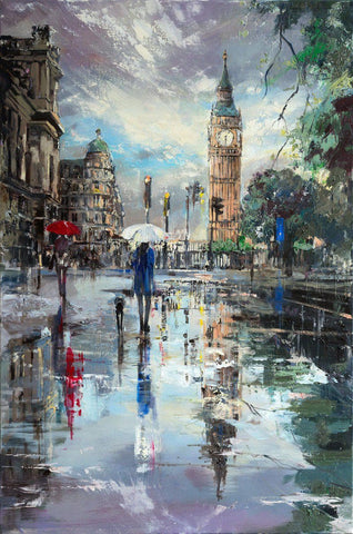 Canvas print Titled 'London Reflections'