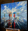 'Summer At The Sea' Framed Wall Art Print