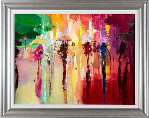 'Stroll Through Rainbow' Framed Wall Art Print