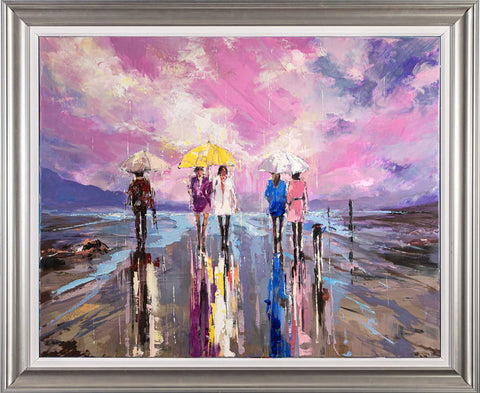 'The Sunset Rain' Framed Wall Art Print