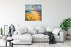 'Day Out At Rhossili Bay' Oil Painting in a living room scene